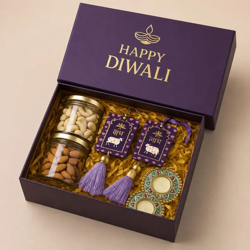 Diwali Gift Hamper — Wall Hanging & Dry Fruits